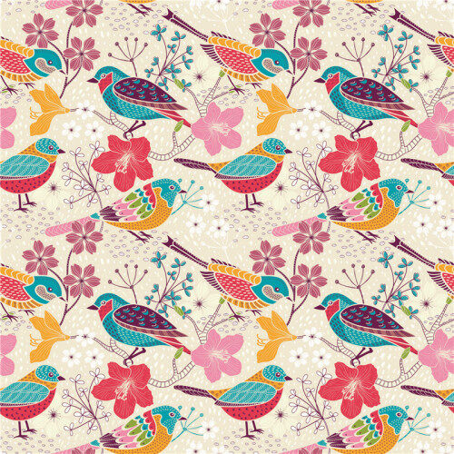 Custom Fabrics Pattern-Bird