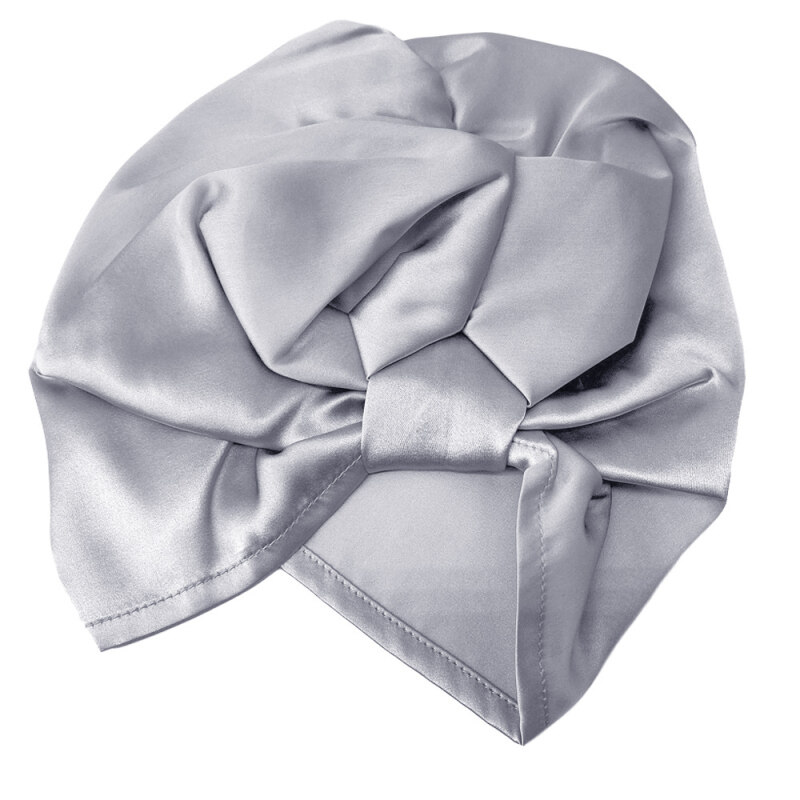 Silk Pleated Turban Bonnets for Hair