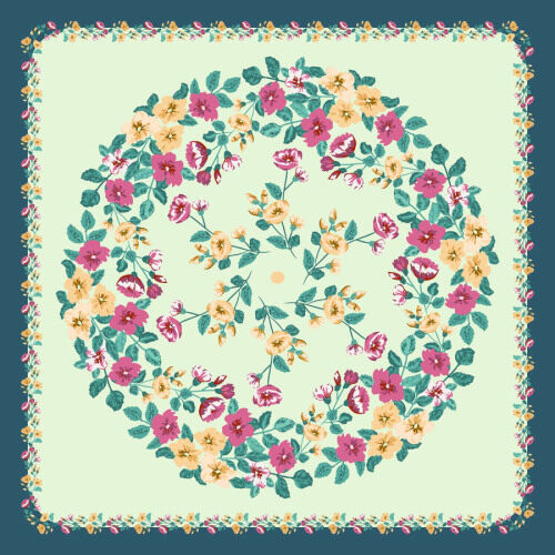 Custom Scarves Pattern-Flower