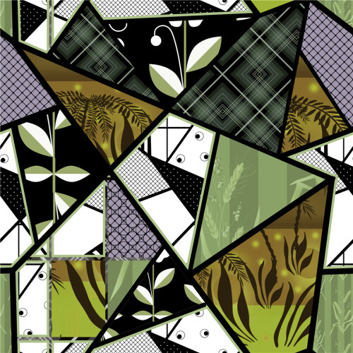 Custom Fabrics Pattern-Abstract of Tropical Plants