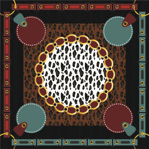 Custom Scarves Pattern-Leopard