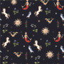 Custom Fabrics Pattern-Watercolor pattern with medieval illustrations