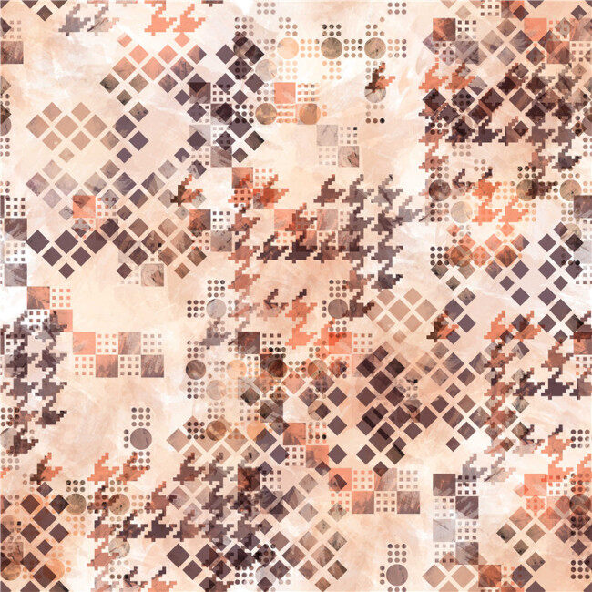 Custom Fabrics Pattern-Abstract Houndstooth
