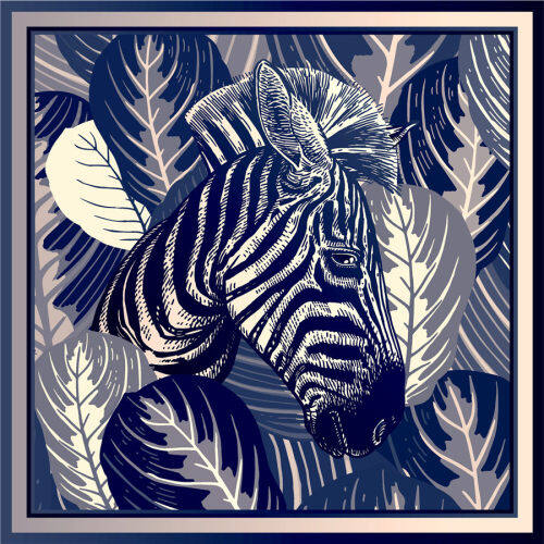 Custom Scarves Pattern-Zebra