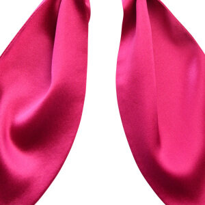 Contrast Color Silk Hair Bands Scrunchies with Bunny Ears Shape Tails