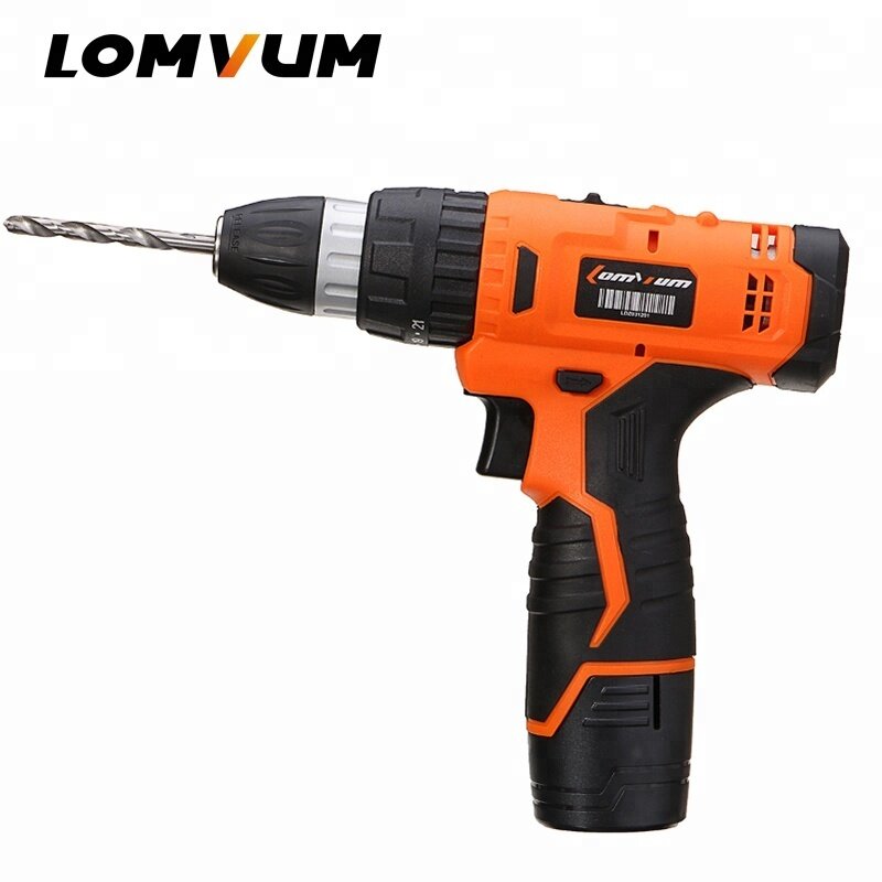 24V 2.0Ah Cordless Lithium Battery Rechargeable Electric Drill Machine With Impact