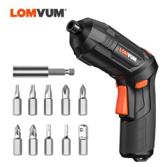 Lomvum Mini cordless screwdriver USB charging Multi functional Drill Household electric  power screwdriver set DIY Tools