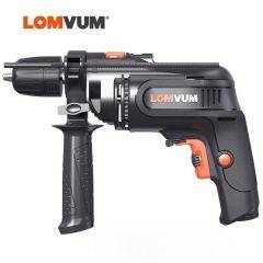 LOMVUM Electric Screwdriver Rechargeable Impact Drill Hammer Impact Hand Drill Multi-function Woodworking Power Tool