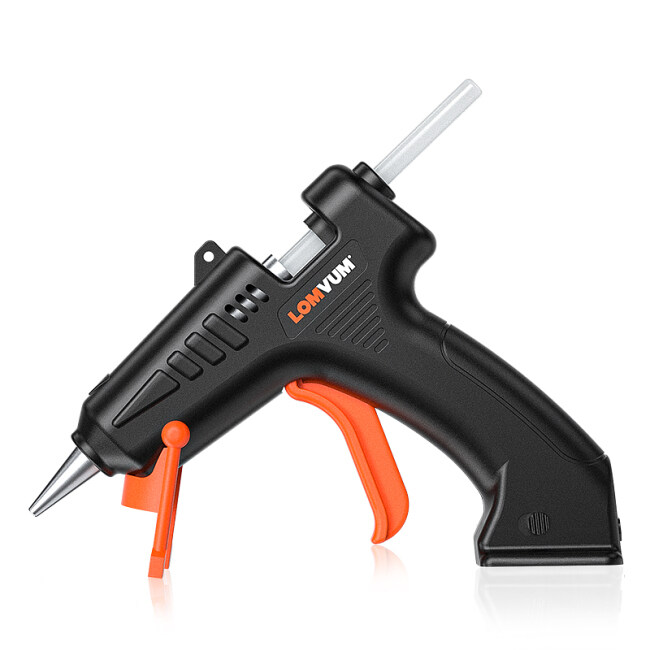 Lomvum 3.6V Black Mini Cordless Hot Melt Glue Gun With Glue Stick Home DIY tools set