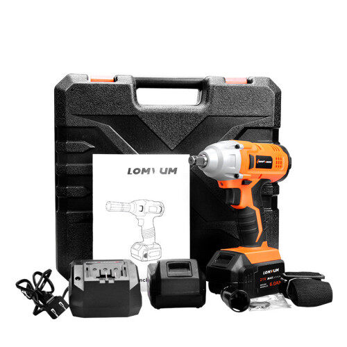Lomvum 320 NM electric wheel wrench with brushless motor DC 12V impact wrench
