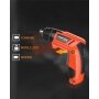 Lomvum New Arrival Multi Function USB Charge Cordless Electric Battery Power Mini Screwdriver with Drill Bits Set