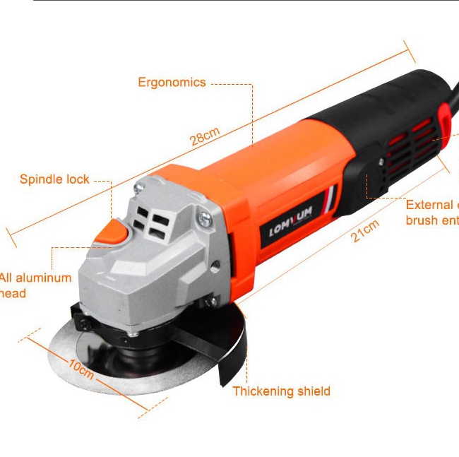 Lomvum angle grinder 100mm electric 