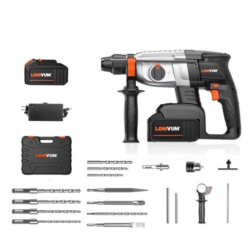 Professional hammer drill li-ion cordless rotary hammer with brushless motor