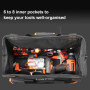 LOMVUM Multifunction Durable Canvas Waterproof Wide Mouthed Tool Bag