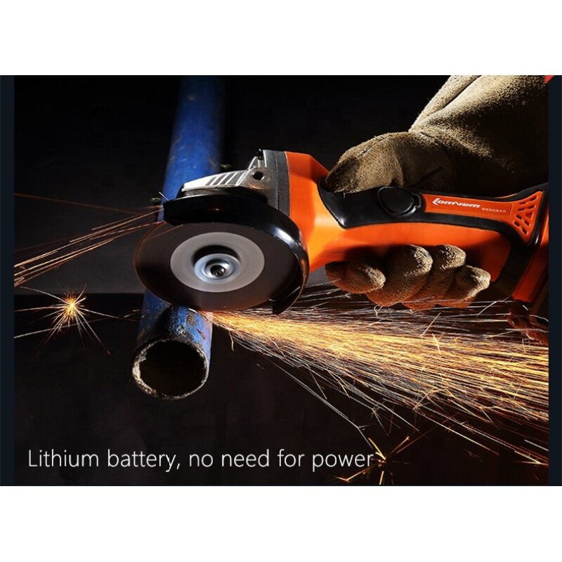 LOMVUM Brushless Motor 21 V Lithium Battery 100 mm Power Grinding Cutting Polishing Electric Angle  Grinder