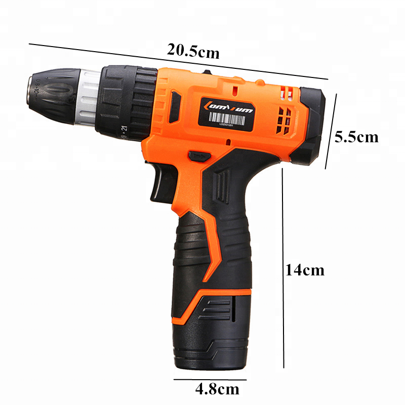 Power Tools 12V 350W Wood Metal Drilling Work Cordless Lithium Battery Impact Electric Drill