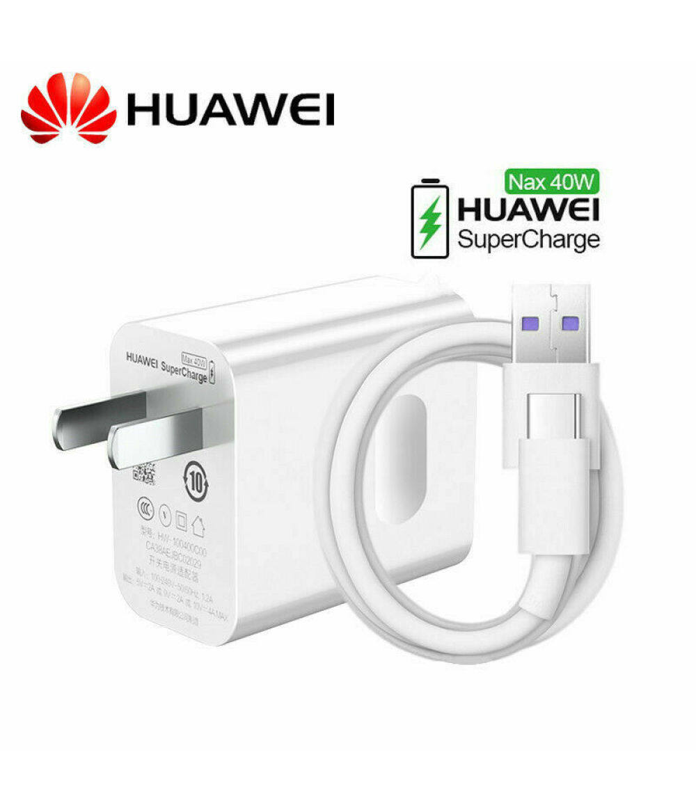 Оригинальное зарядное устройство Huawei кабель для передачи данных зарядное устройство для мобильного телефона разъем для зарядки Быстрая зарядка | Уровень энергоэффективности 6 | Безопасность | С кабелем Type-C
