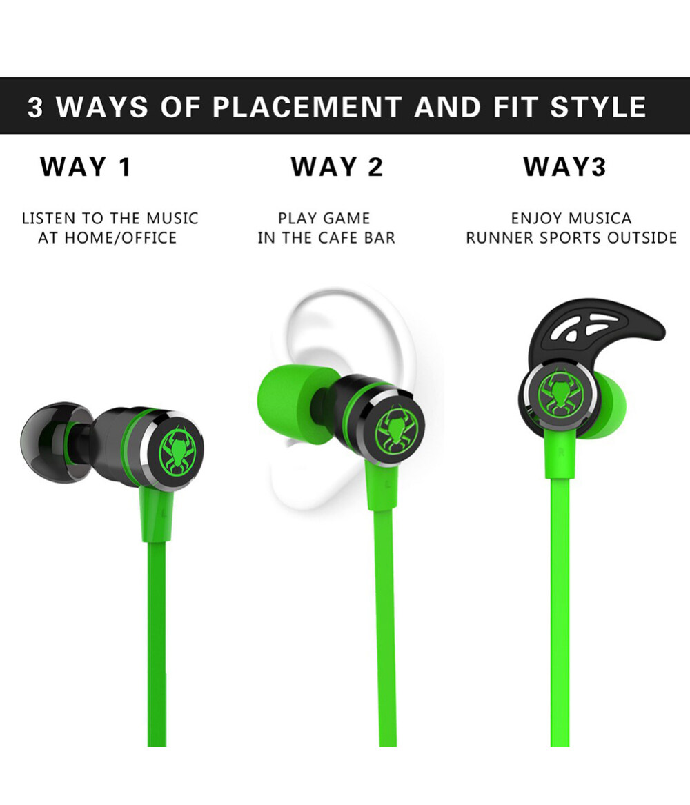 Gaming Headset PLEXTONE G20 In-ear Earphone Wired Magnetic PC Phone Gaming headset with microphone sports music gaming headset MP5 player 