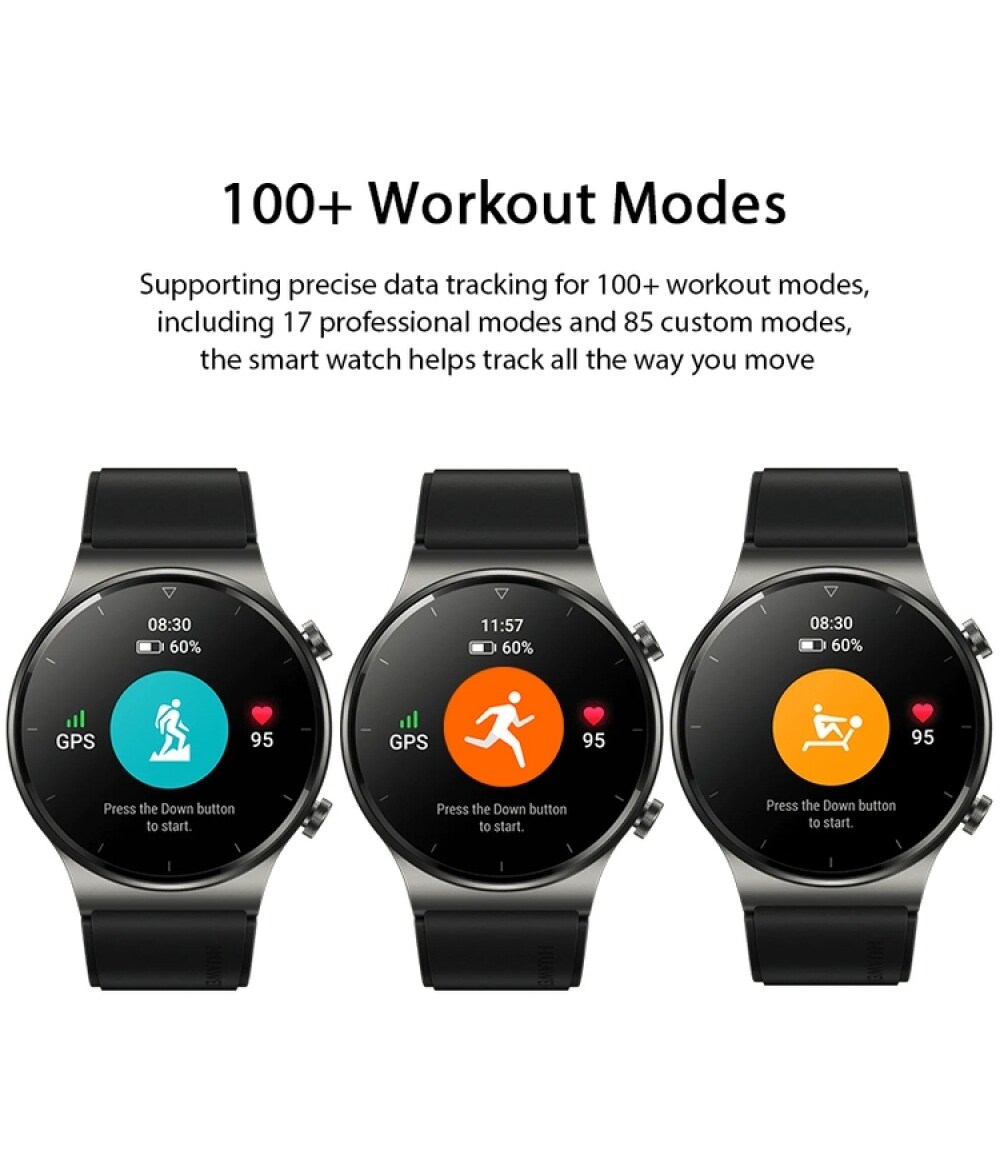 [New product launch] HUAWEI WATCH GT 2 Pro sports model, magic night black (46mm) GPS two-week long battery life Sport Record Fitness Tracker Smart Watch