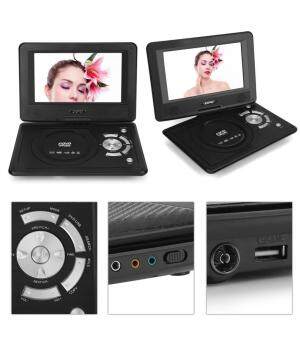 9.8-дюймовый портативный DVD-плеер с поворотным экраном Автомобильное зарядное устройство для телевизора Геймпад USB SD-карты