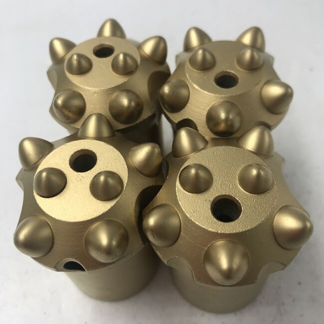 Hot sale 7 buttons 38mm tapered rock button drill bits for Mitsubishi