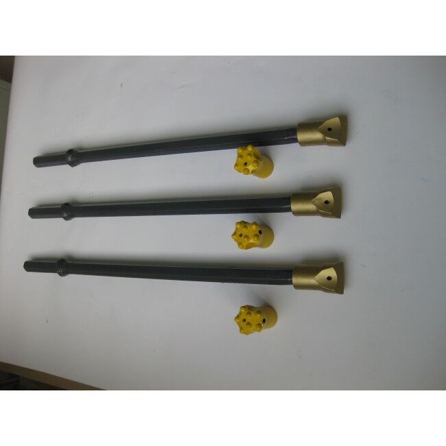 rock drill rod high quality H22 108mm 800mm34mm/40mm  integral drill rod for quarrying of very hard rock
