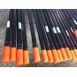 Mining tapered drill pipe integral drill rod with chisel type bits