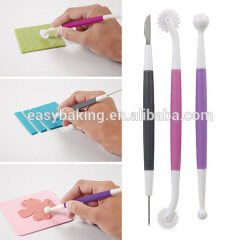 2015 NEW Arrival 3-PC Cake Decorating Tools Fondant and Gum Paste Starter Tool Set