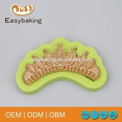 Wedding cake decoration fondant silicone imperial crown lace tiara mold