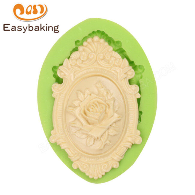 Classical ring pattern DIY baking biscuit mold 3D liquid silicone mold fondant cake chocolate mold