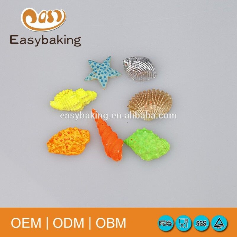 Cake decorating tools different shaped silicone shell mold