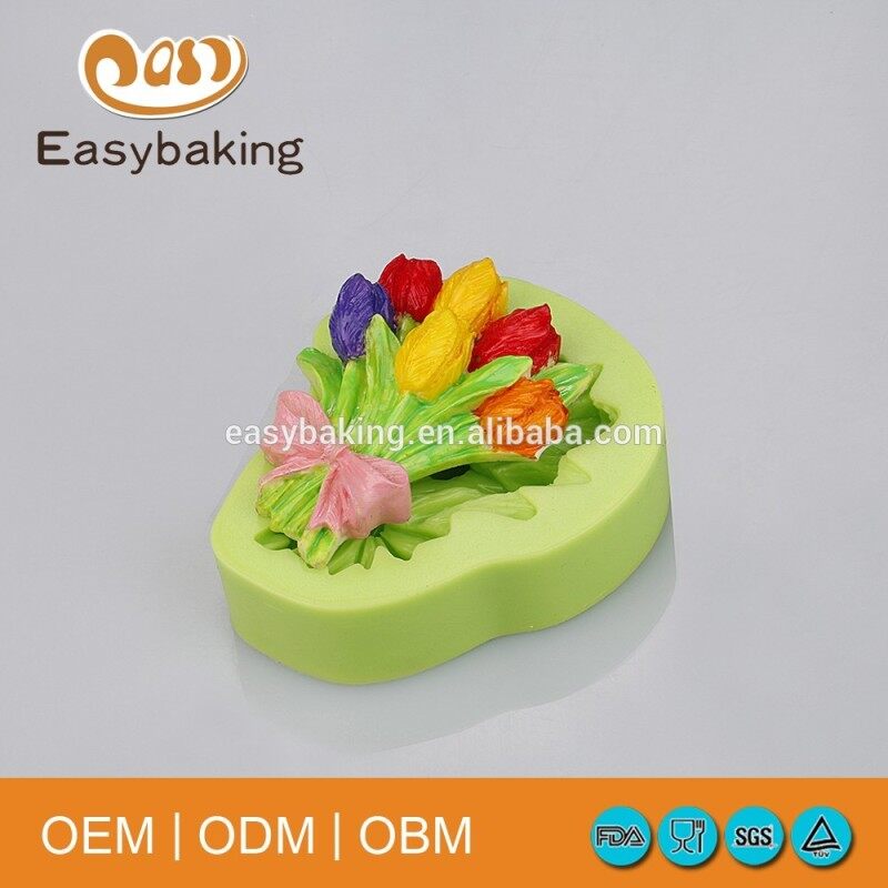 Handiwork tulips flower silicone soap mould