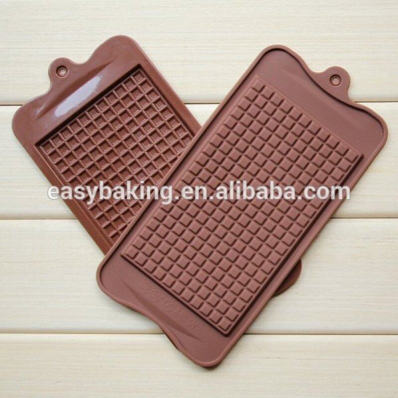 Classical Piece of Wafer Grid Chocolate Cookies Muffin Silicone Mold Baking Tray