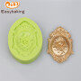 Classical ring pattern DIY baking biscuit mold 3D liquid silicone mold fondant cake chocolate mold