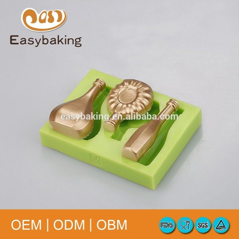 Factory Price A Bottle Of Wine Cake Decorating Silicone Fondant Chocolate Molds