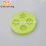 Chinese factory food grade 76*12mm cake fondant flower shape silicone molds