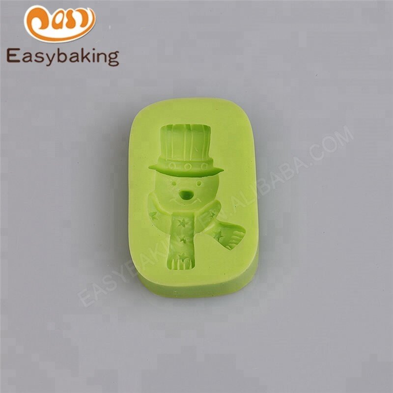 Christmas Snowmen With Scarf And Hat Silicone Cake Decoration Mould