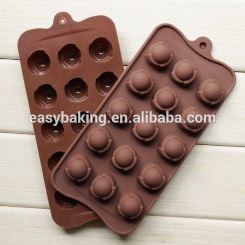 Low price DIY circular silicone chocolate mold dessert decorating tools