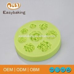 Various Peony Rose Flowers Artificial Cake Decorate Silicone Molds