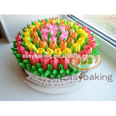 Juego de puntas para decoración de tulipanes para glaseado grande, boquilla para pastel ruso