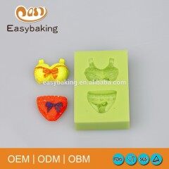 Sexy Lady Underwear Set Bra & Knickers Silicone Bakeware Fondant Molds For Cake Decorate