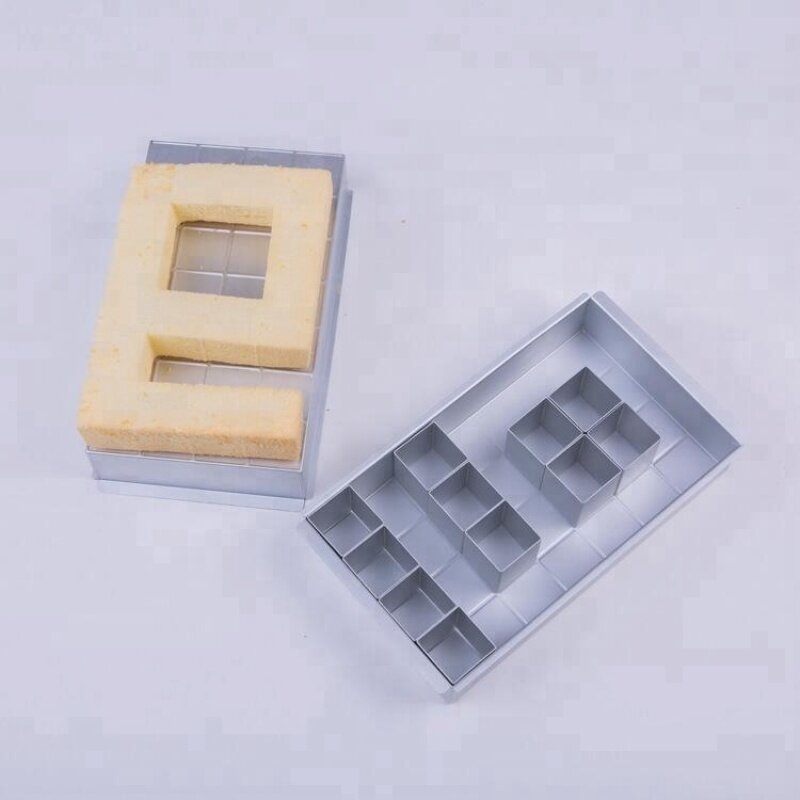 DIY Bakeware Movable Type Number Letter Combination Square Cake Pan Set