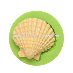 Seashell-Silikon-Pfannkuchenformen in Lebensmittelqualität für Kuchendekoration