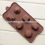Hot selling 6 Cavities Diamonds Shaped Chocolate Silicone Mold