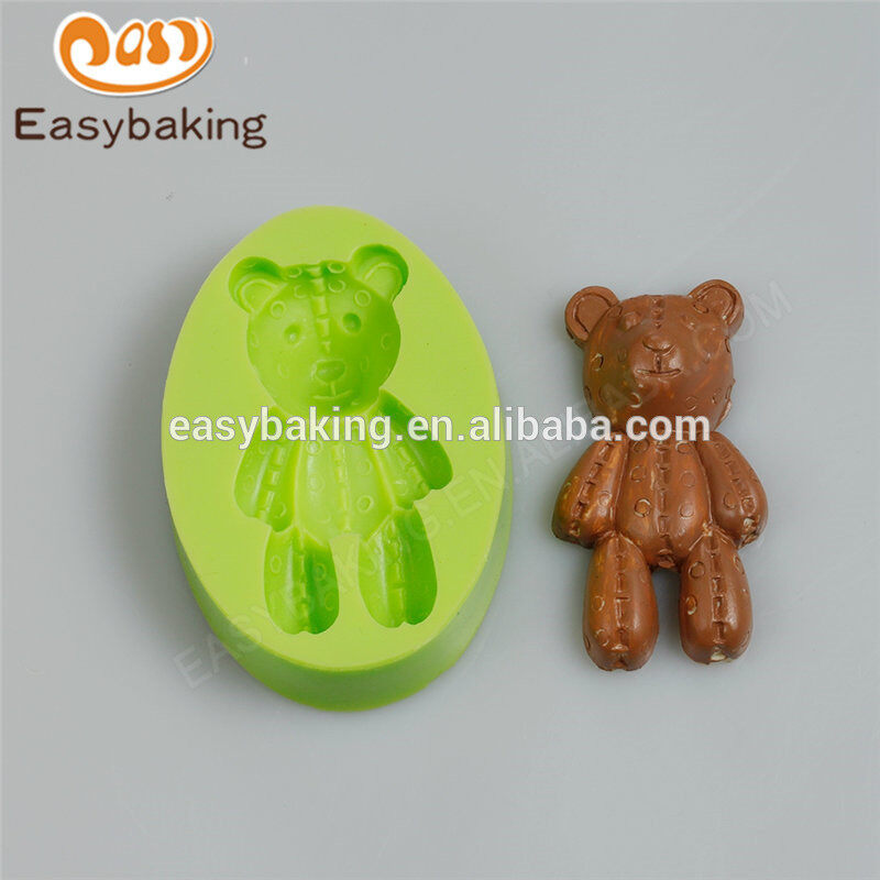 Food Grade Top-Selling Customized Lovely Teddy Bear Silicone Molds