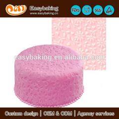 The classical floral fantasy silicone impression fondant mat for cake decorating