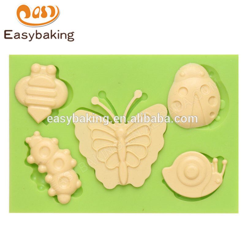 Chinese supplier wholesales new arrival custom made insect series silicone molds