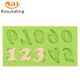 Arabic Numerals Fondant Mould Silicone Molds for Cake Decorating