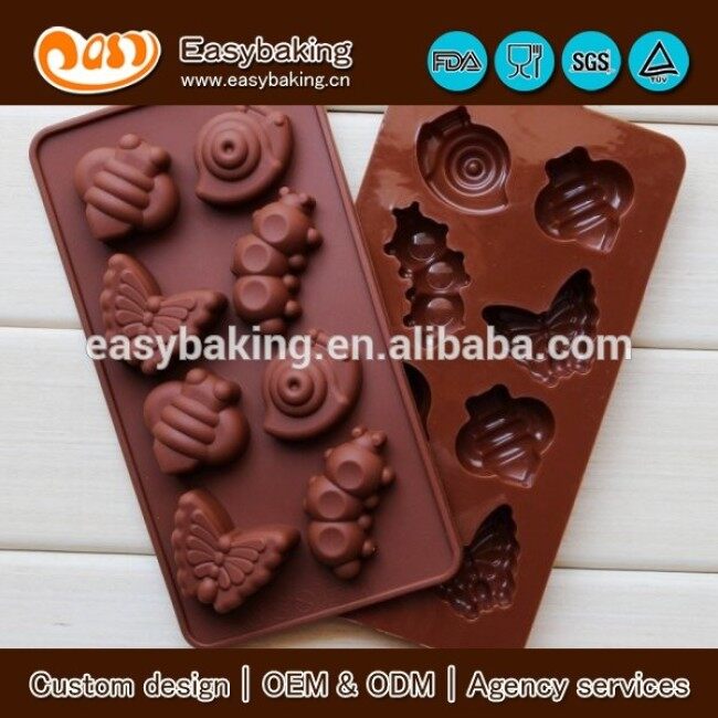 Ice Cube Tray Silicone Maker Insects Chocolate Mold