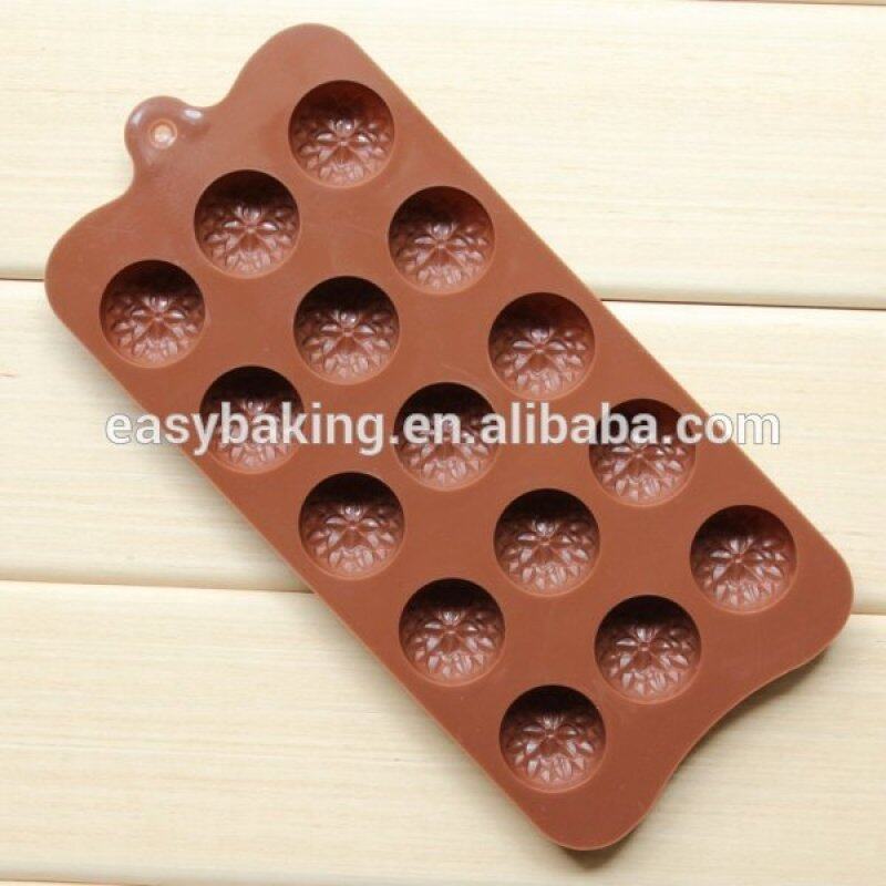 15 flower cavity candy jelly ice cube tray chocolate silicone mold